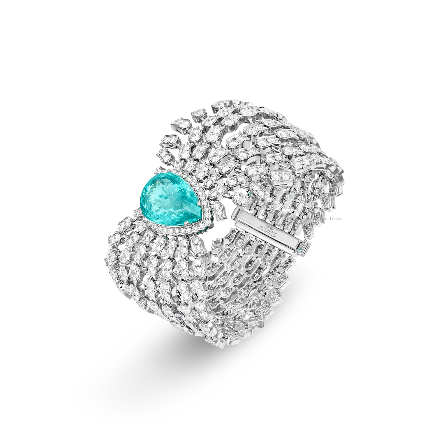 PARAIBA TOURMALINE AND DIAMOND 'SPLASH' BANGLE