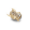 RichandRare-RARE-K gold with topaz, white fritilary and diamond 