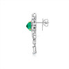 RichandRare--PAIR OF EMERALD AND DIAMOND PENDENT EARRINGS