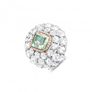 RichandRare-COLLECTOR-GREEN DIAMOND, PINK DIAMOND AND DIAMOND RING