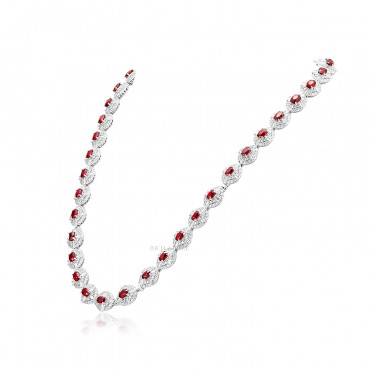 RUBY AND DIAMOND NECKLACE