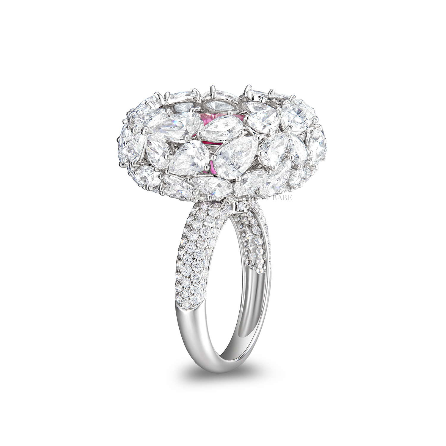 PINK SAPPHIRE AND DIAMOND 'PROSPERITY' RING