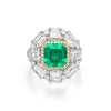 RichandRare--EMERALD AND DIAMOND RING