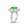 RichandRare--EMERALD AND DIAMOND RING