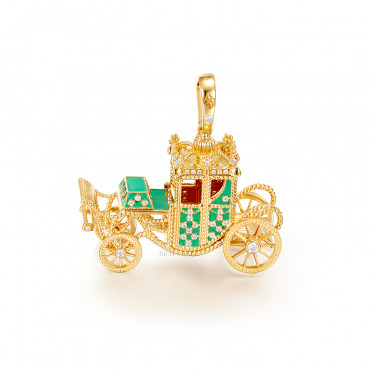 FESTIVAL 'GOLD CARRIAGE' CHARM