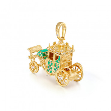 FESTIVAL 'GOLD CARRIAGE' CHARM