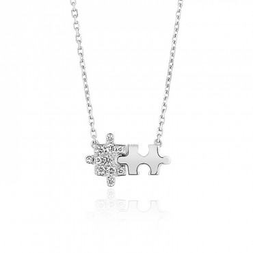 MAGIC PUZZLE NECKLACE, 2 MOTIFS